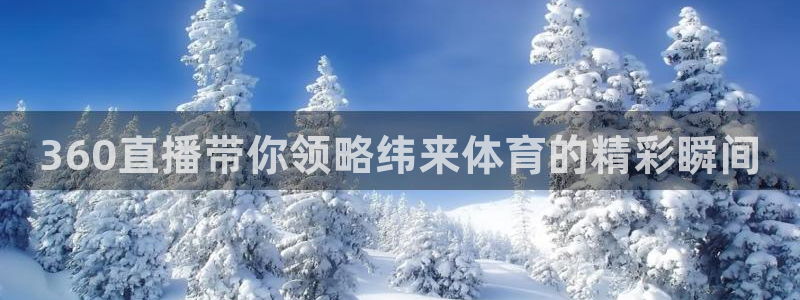 360直播带你领略纬来体育的精彩瞬间